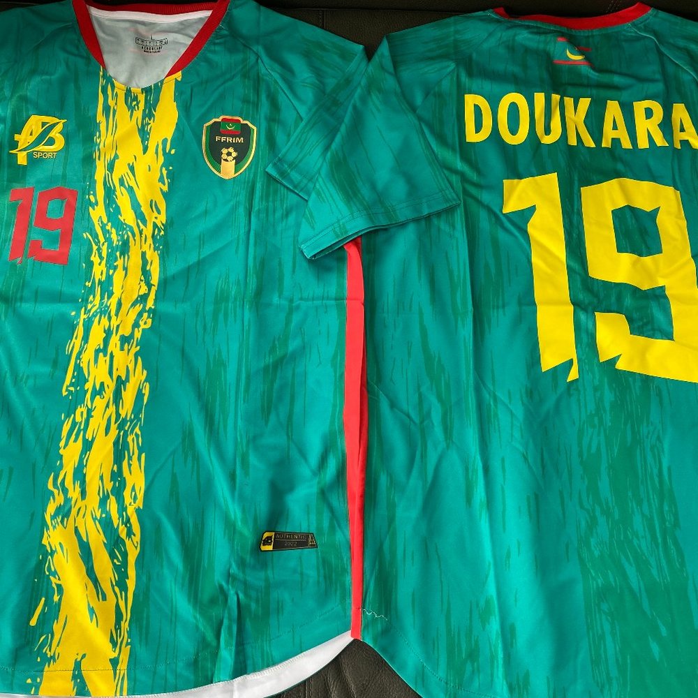 AB brand MAURITANIA National Team SOULEYMANE DOUKARA Men's JERSEY Sz M,L,XL,2XL